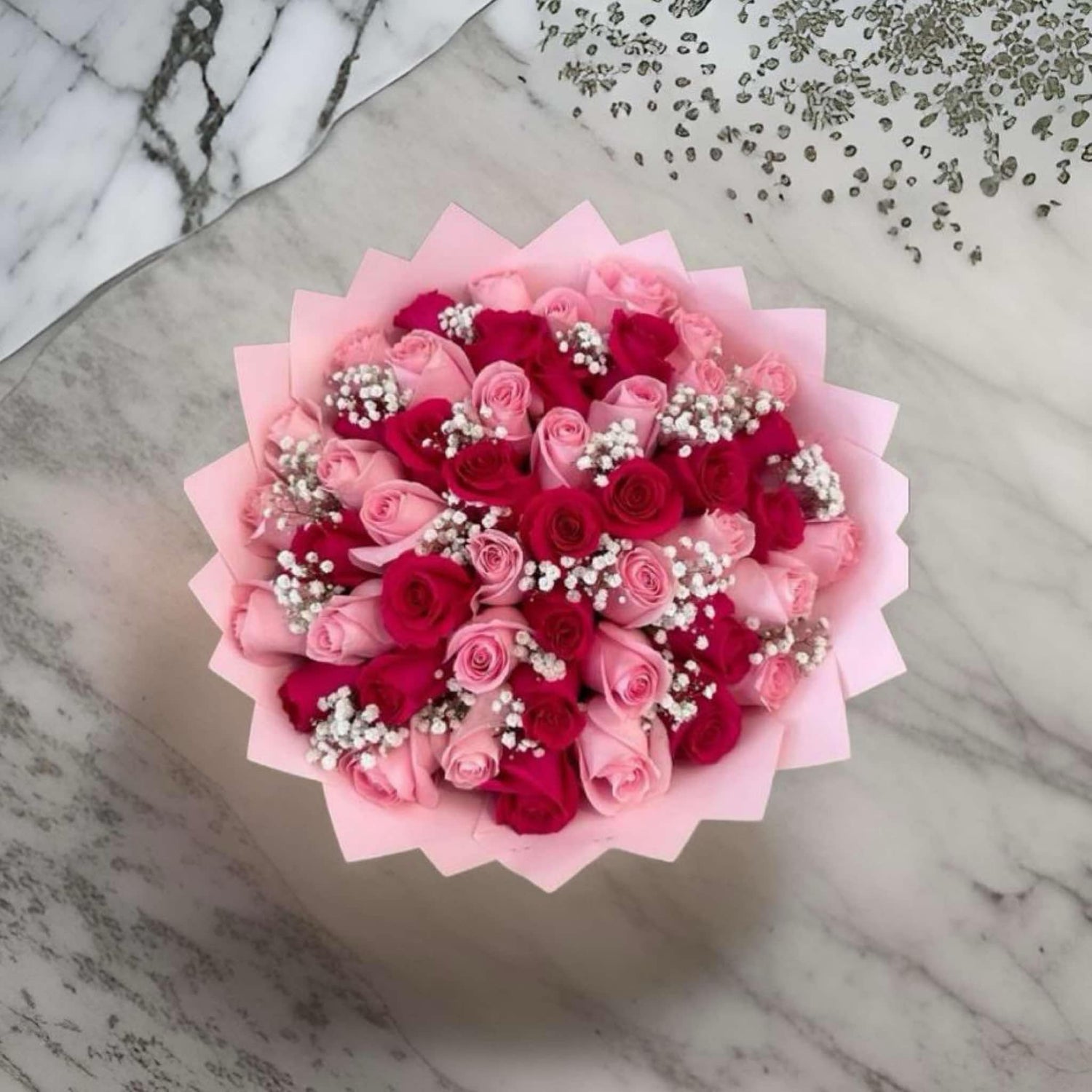 F-R113 ( 50 RED&PINK ROSES)