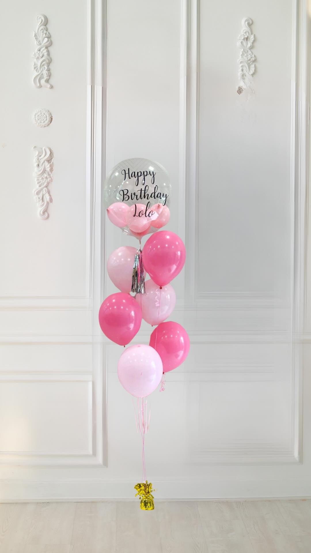 Bouquet Happy Birthday Pink