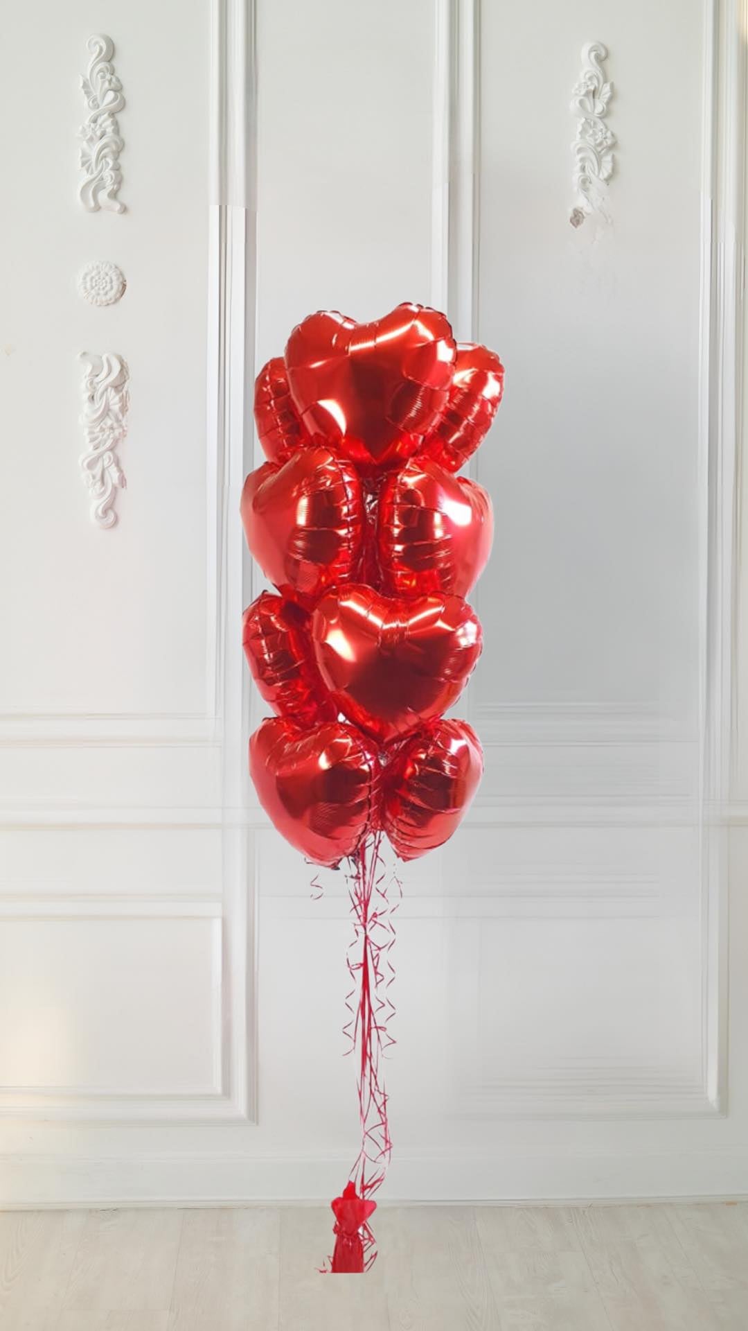 Bouquet Red Heart Balloon ( 12 )