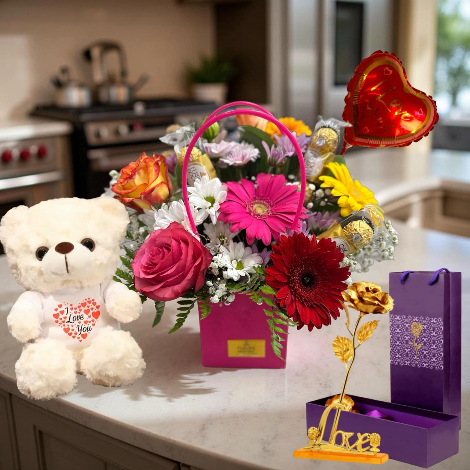 F-B7 ( Mix Flowers Bag )