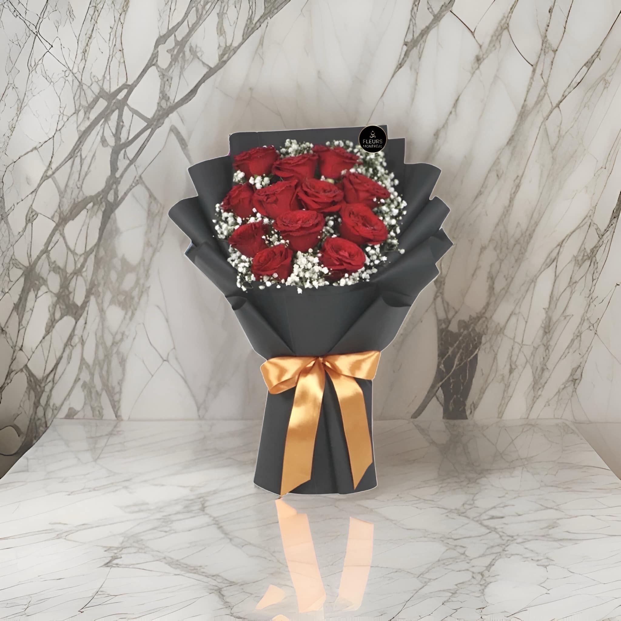 B ( 12 ROSES ROUGES )