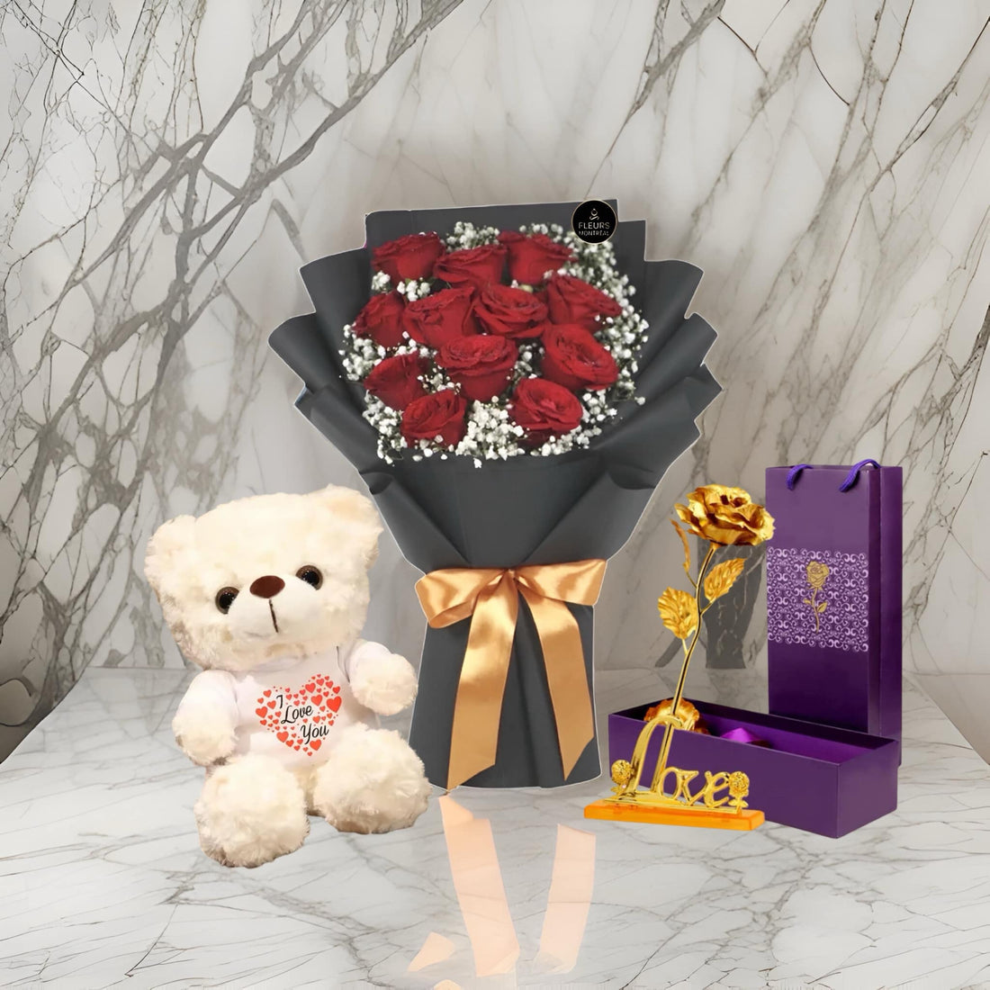 B-2 ( 12 RED ROSES )