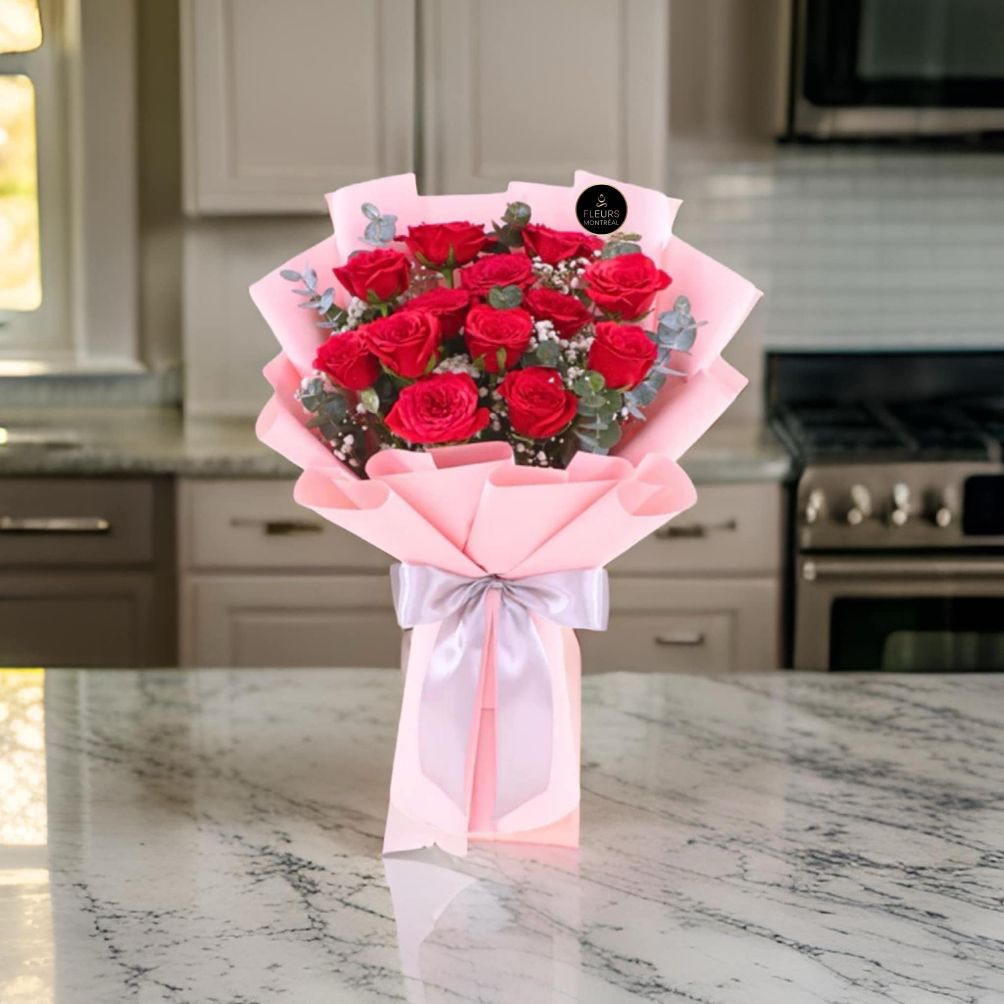 C ( 12 ROSES ROUGES )