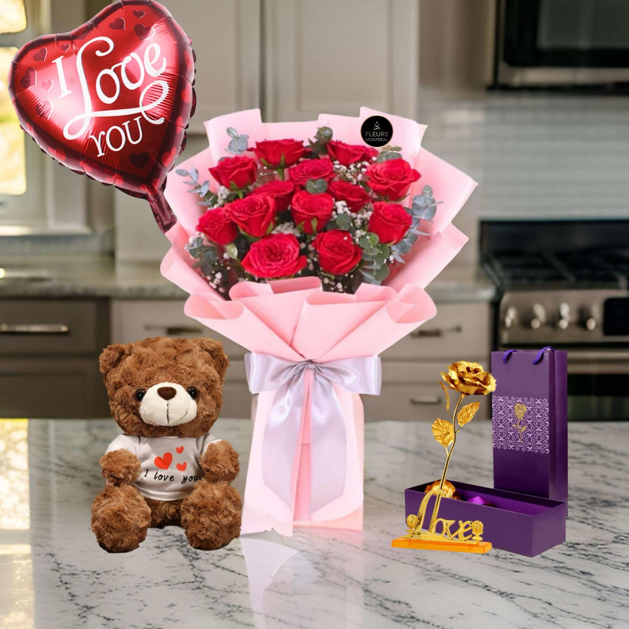 C-3 ( 12 ROSES ROUGES )