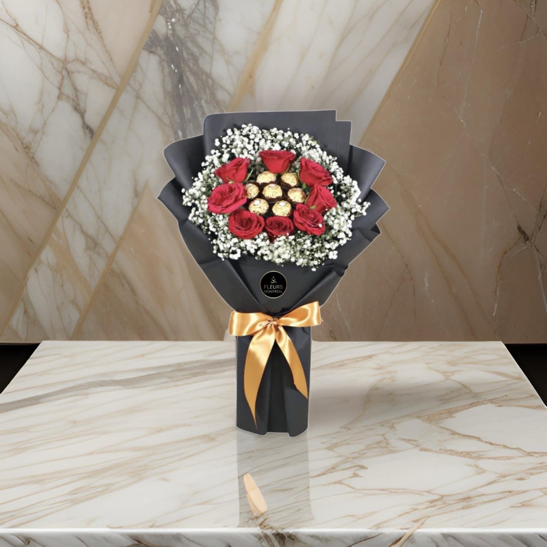 N ( 8 RED ROSES & FERRERO )