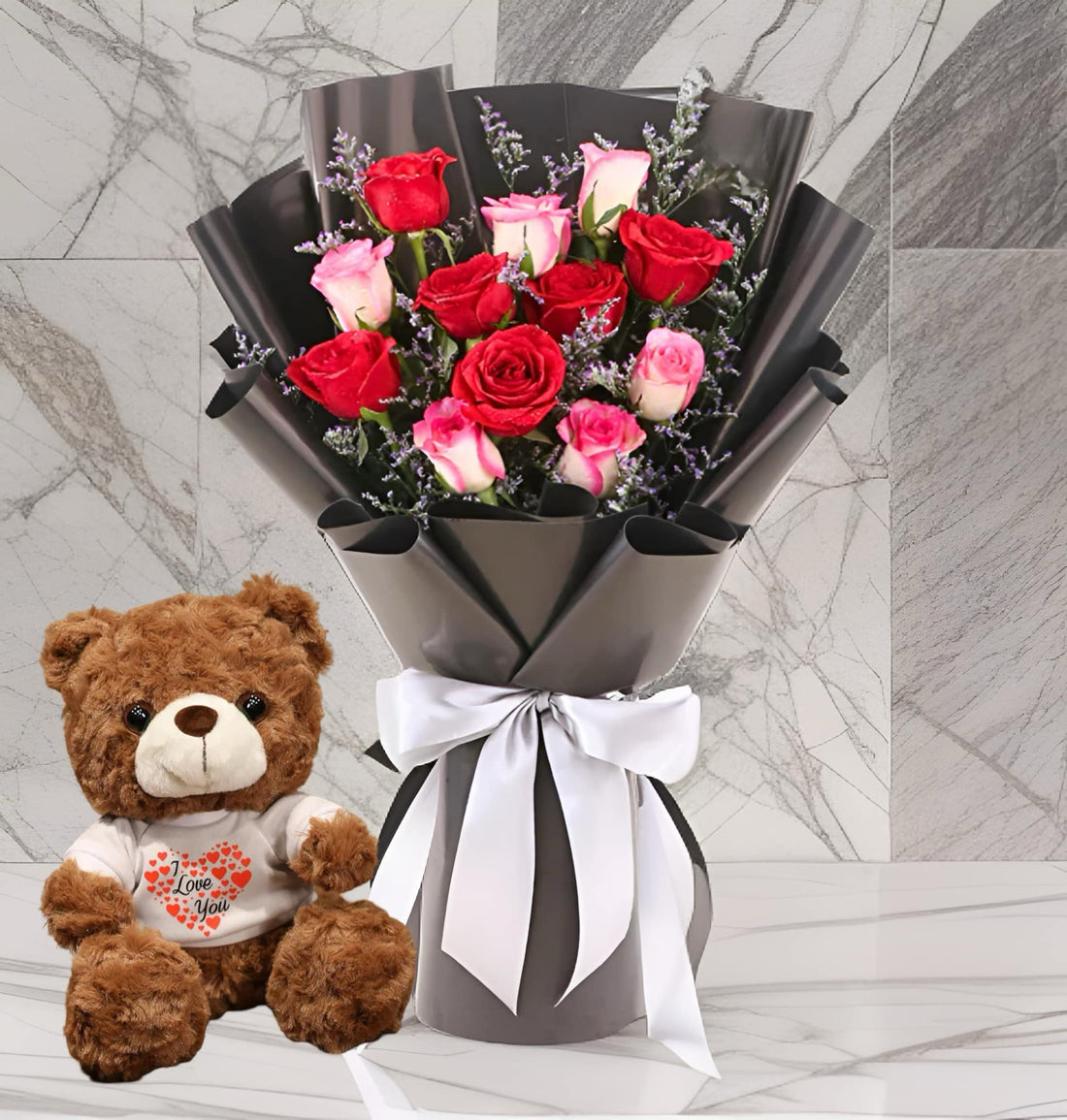 R-1 ( 12 ROSES RED & PINK )