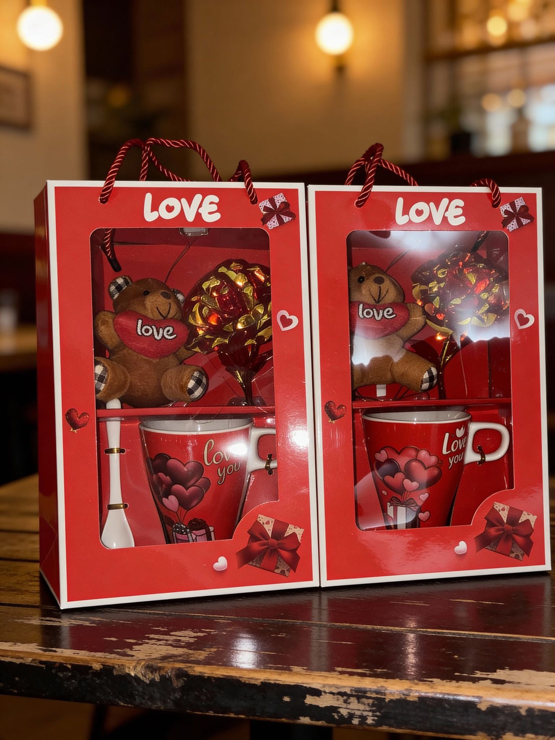 Gift Box and cup & Bear