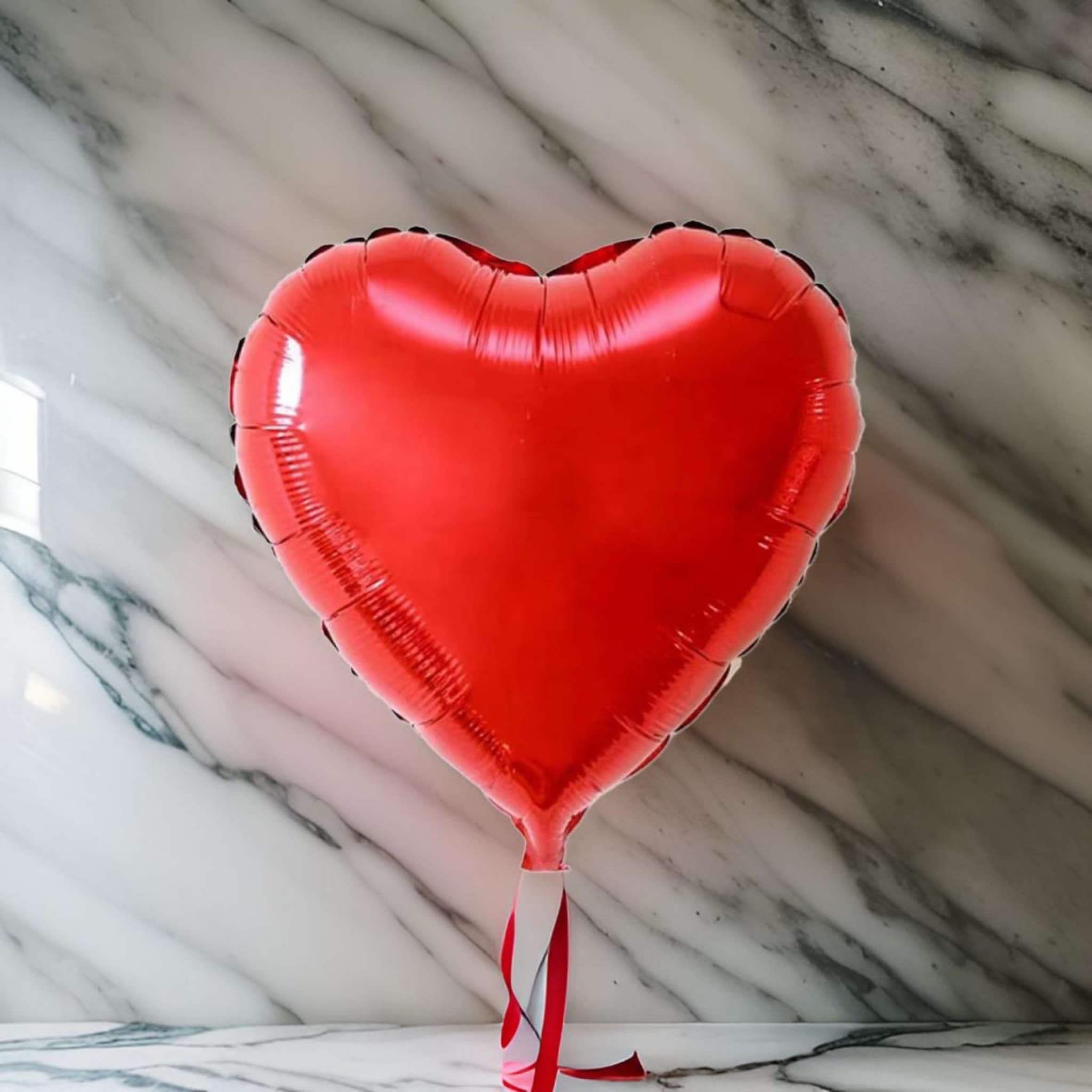 Helium Red Heart Balloon