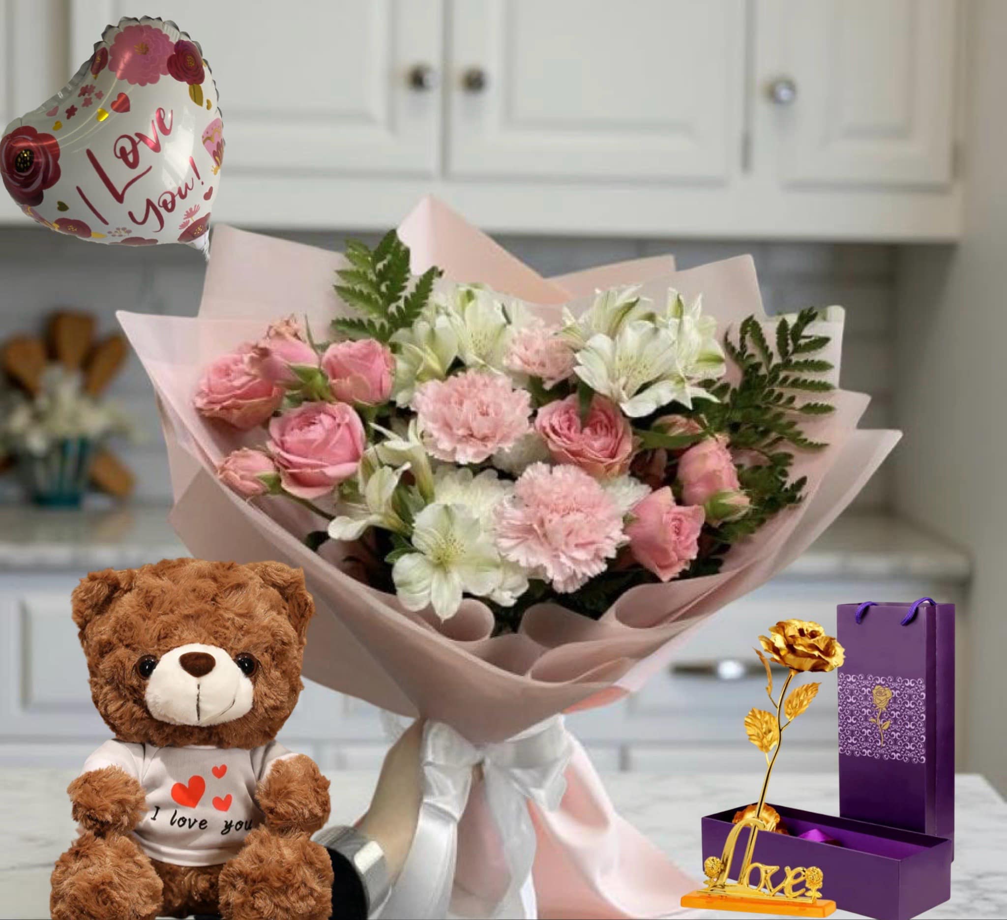 F-N7 ( Light Pink Bouquet )