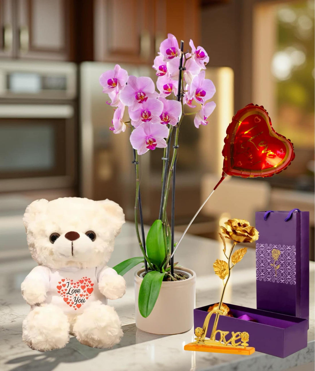 F-P19 ( 3 Stem Pink Orchid )