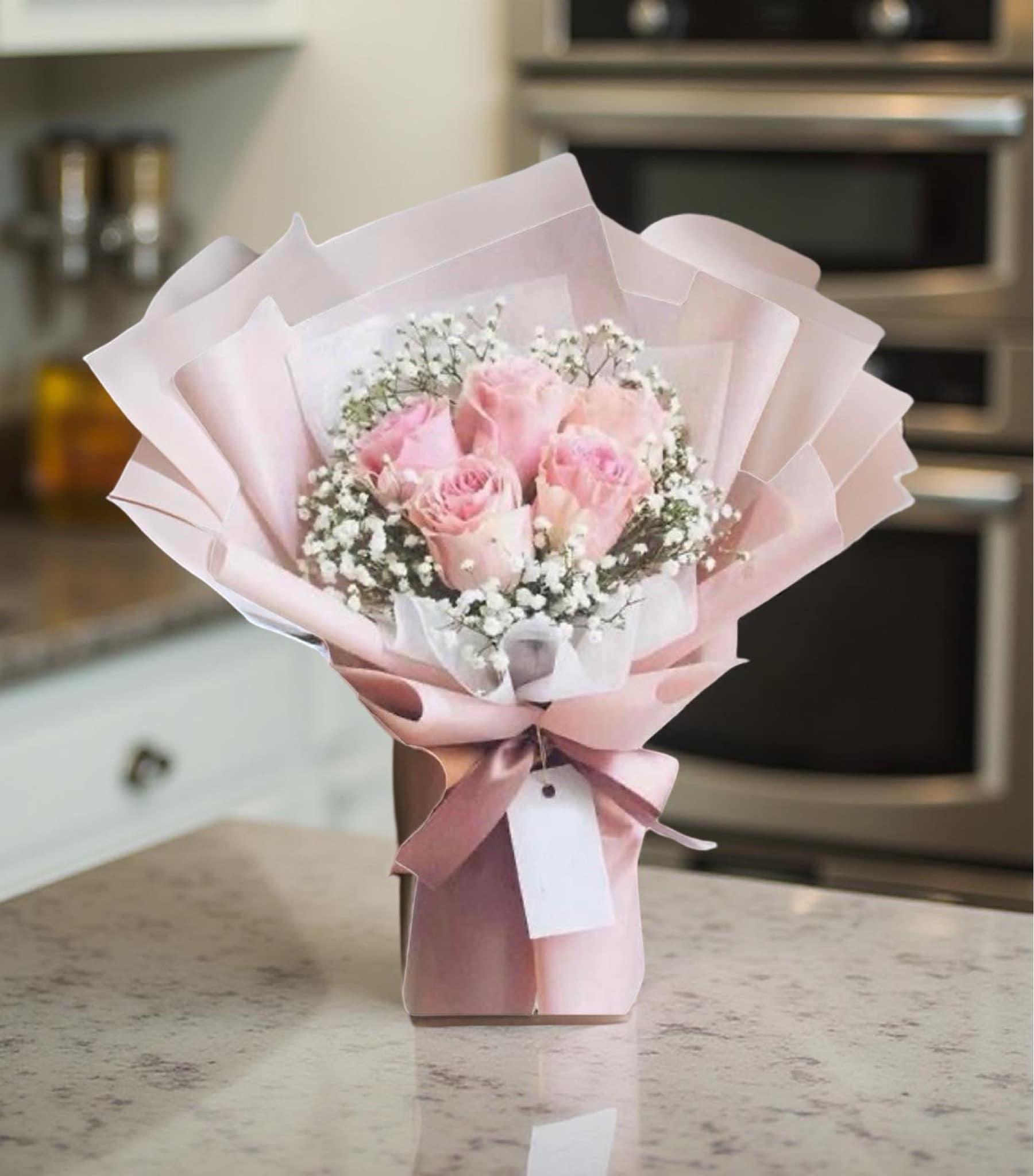 F-R8 ( 5 Pink Roses )