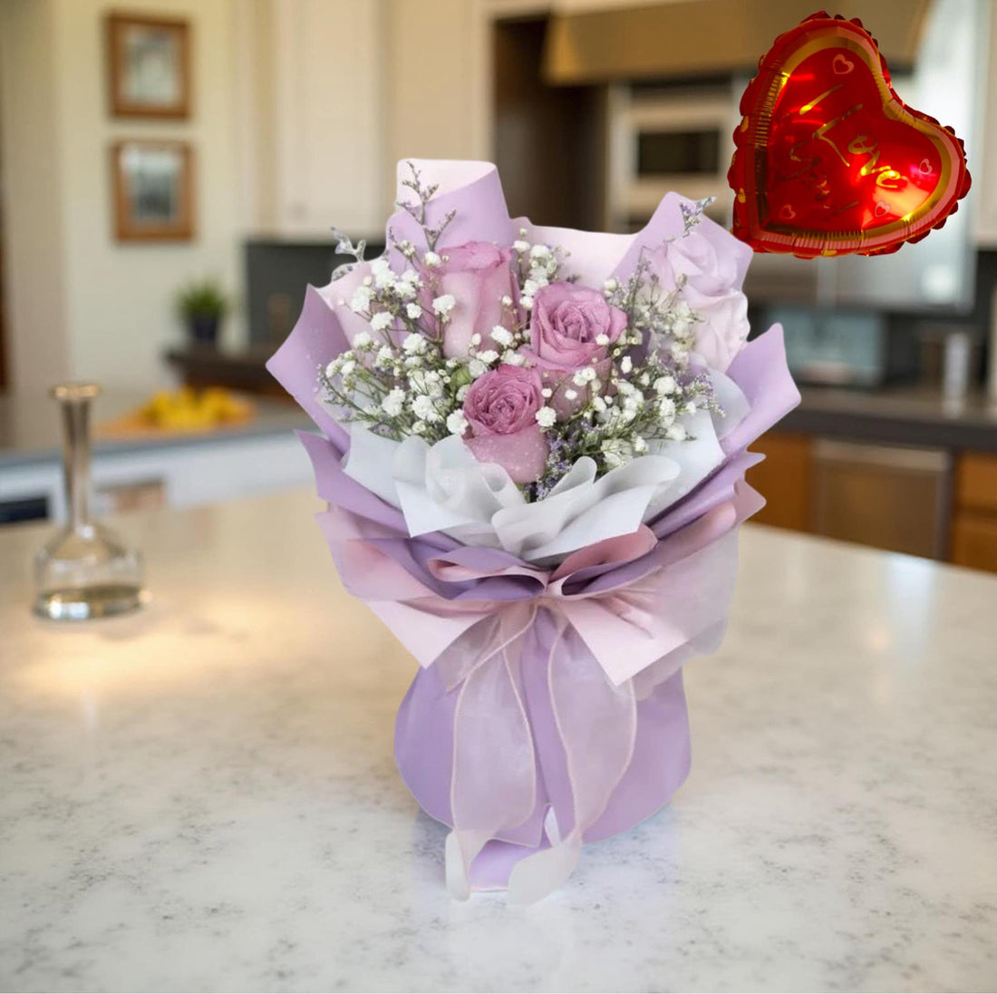 F-R5 ( 3 Purple Roses )