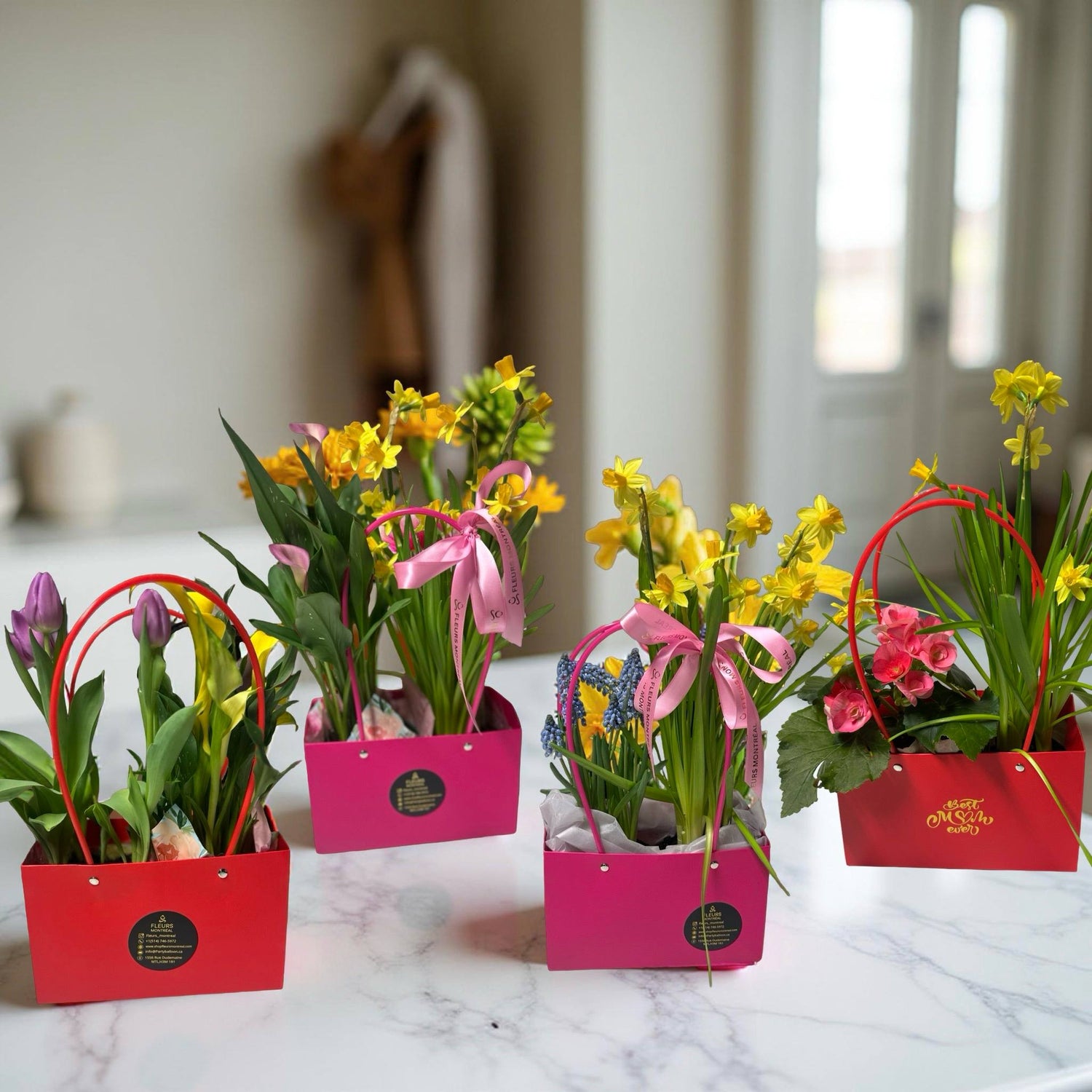 Double Assorted Plants (calla-tulips-hycinth-daffodils)