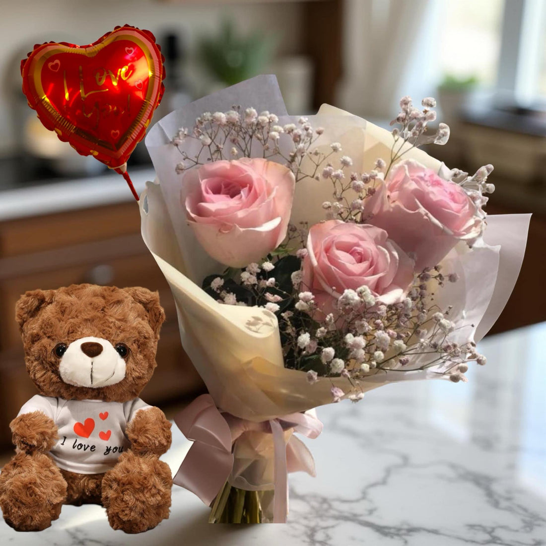 F-R2 ( 3 Pink Roses )