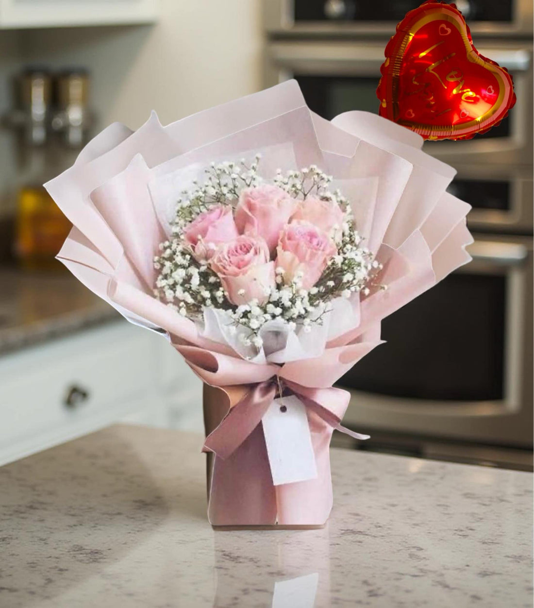 F-R9 ( 5 Pink Roses )