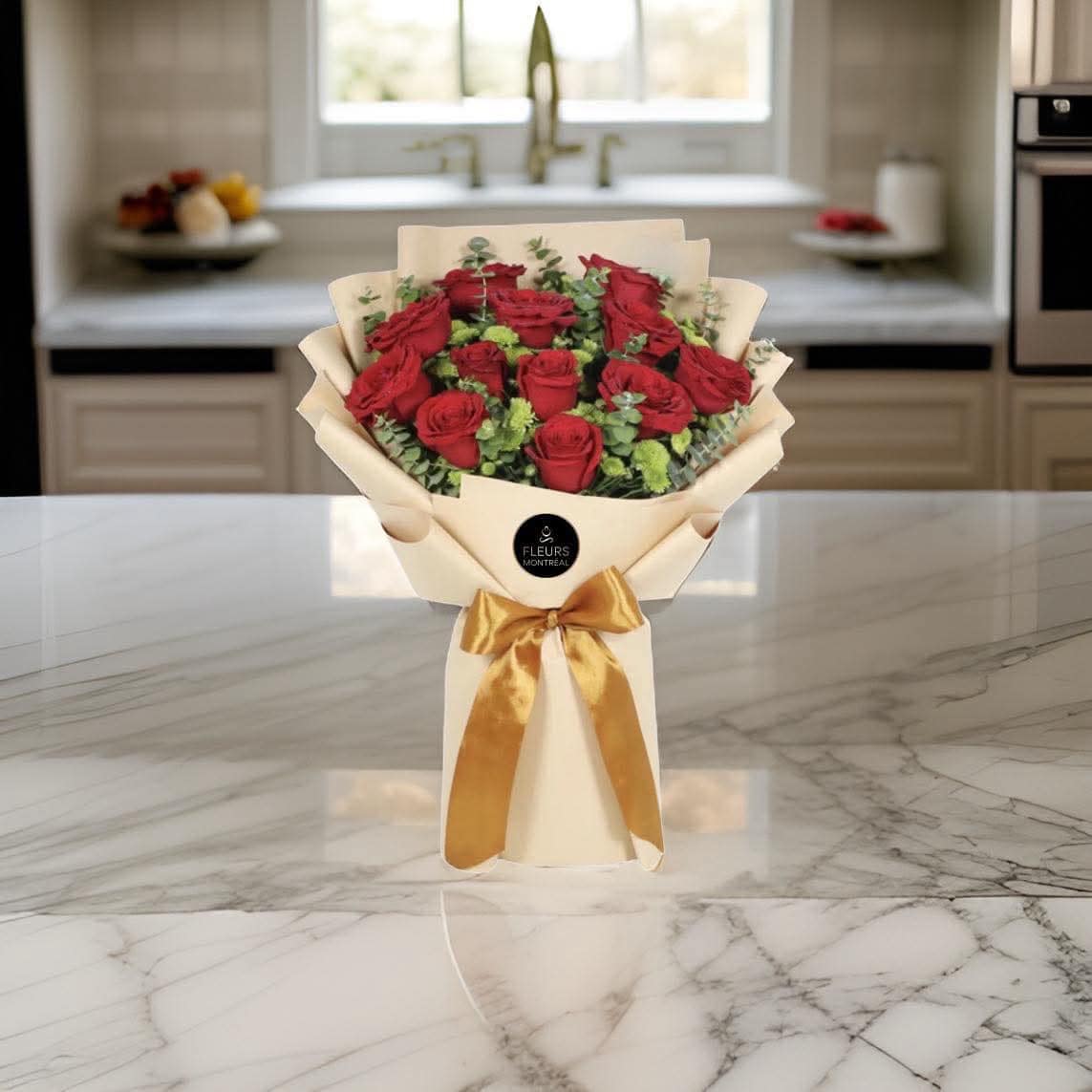 H (12 RED ROSES )
