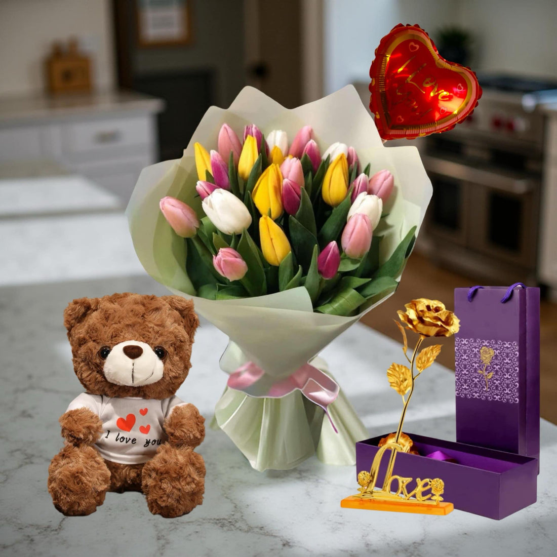 F-T15 (25 Mix Tulips )