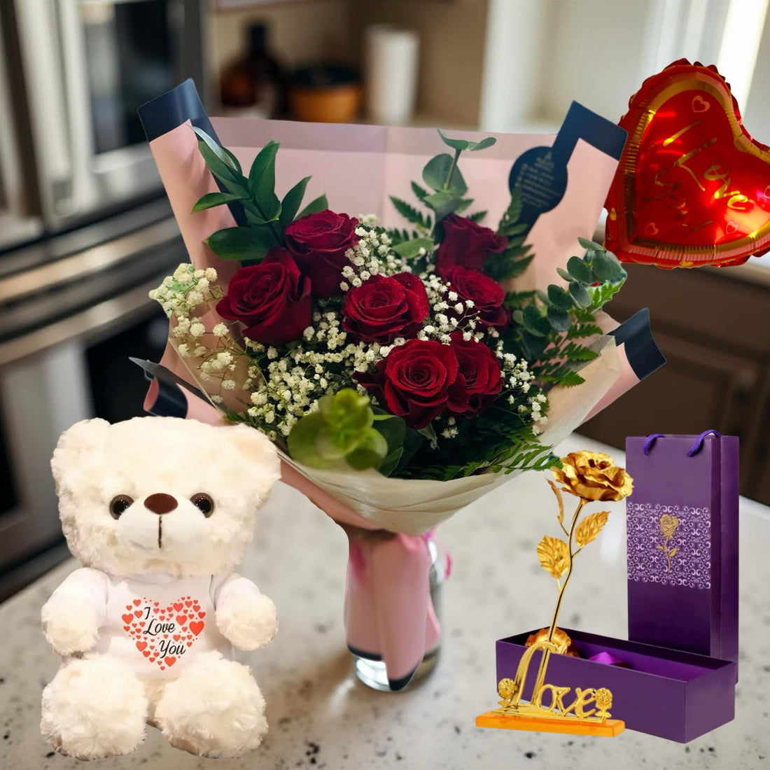 F-R19 ( 7 Red Roses )
