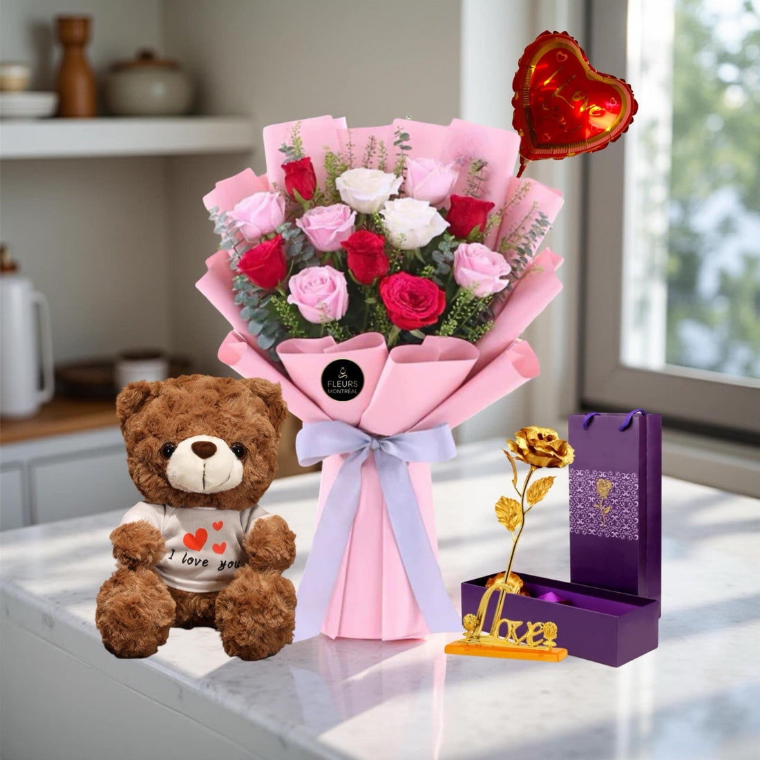 F-R27 ( 12 Mix Roses )