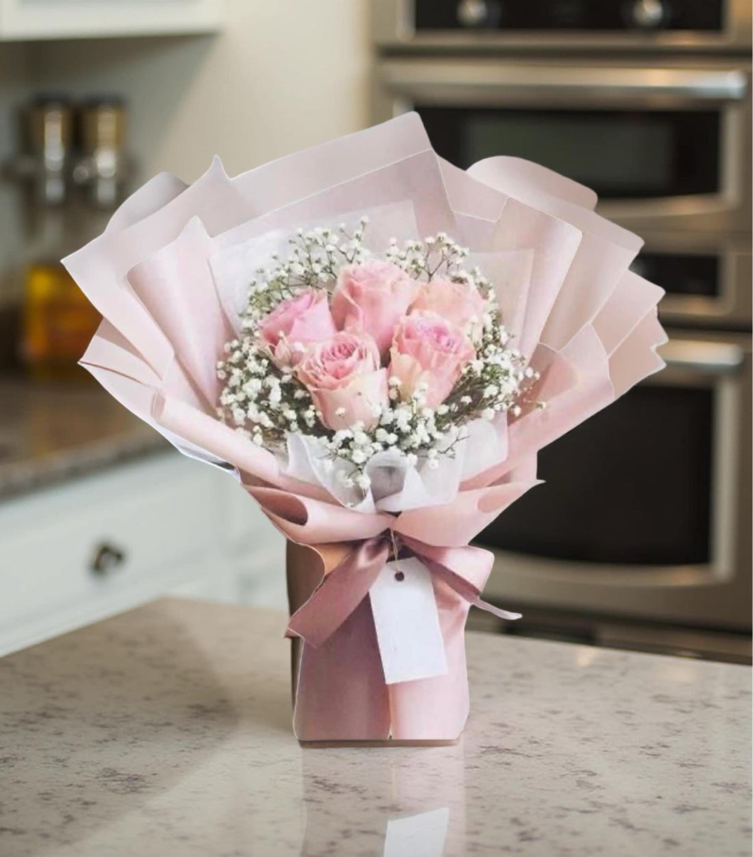 F-R8 ( 5 Pink Roses )