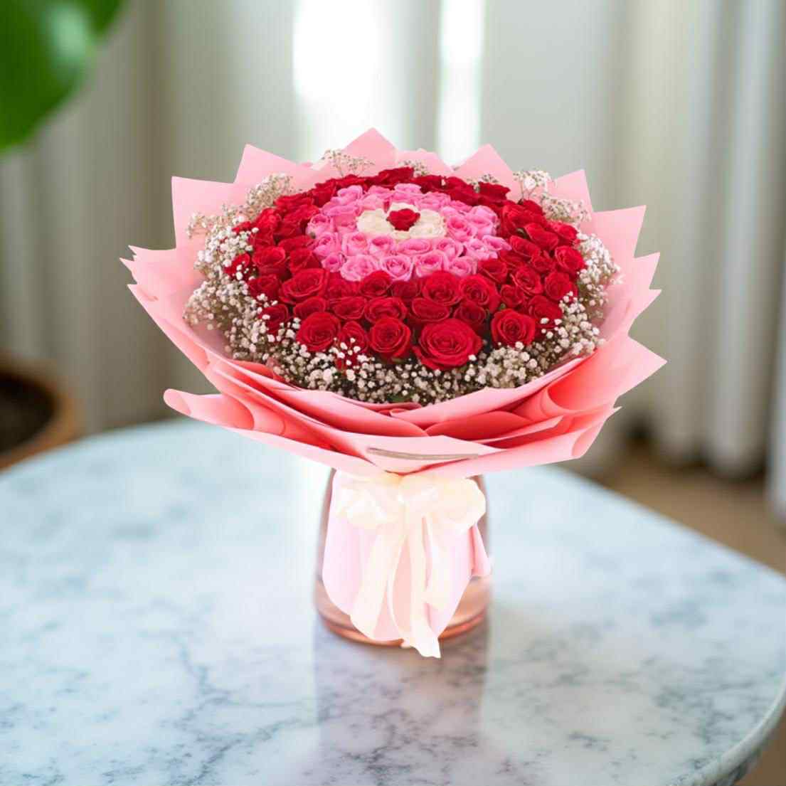 Code : F-F216 Bouquet 50 Roses